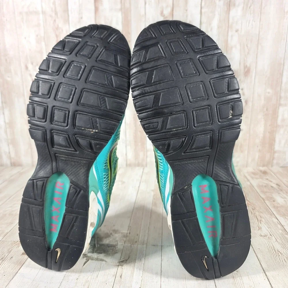 Nike Air Torch 4 Teal Neon Yellow Pink Running‎ Shoes 343851-376 Womens 10.5